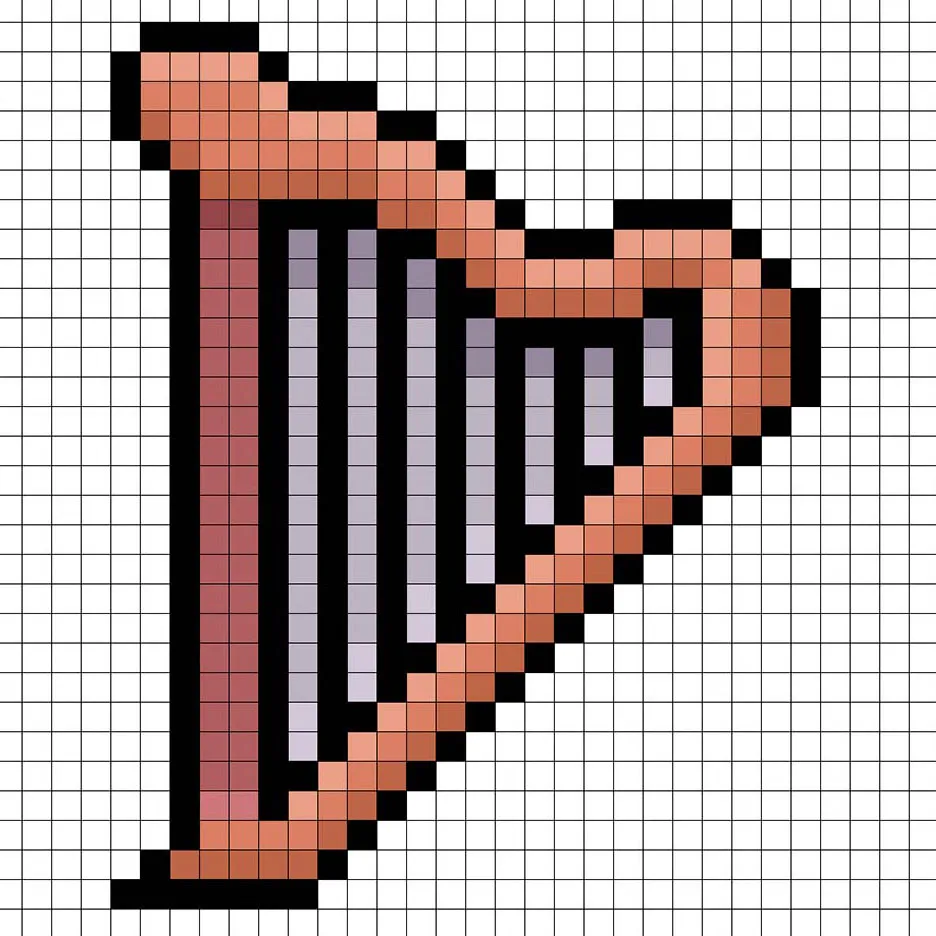 Adding highlights to the 8 bit pixel harp