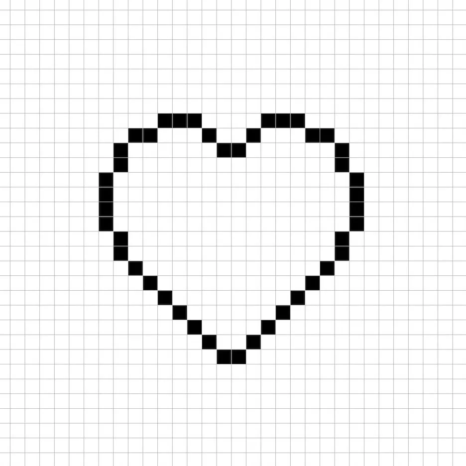 How to Make a Pixel Art Heart - Mega Voxels