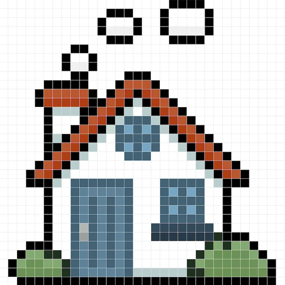 Ajouter des reflets à la Maison en pixel art 8 bits