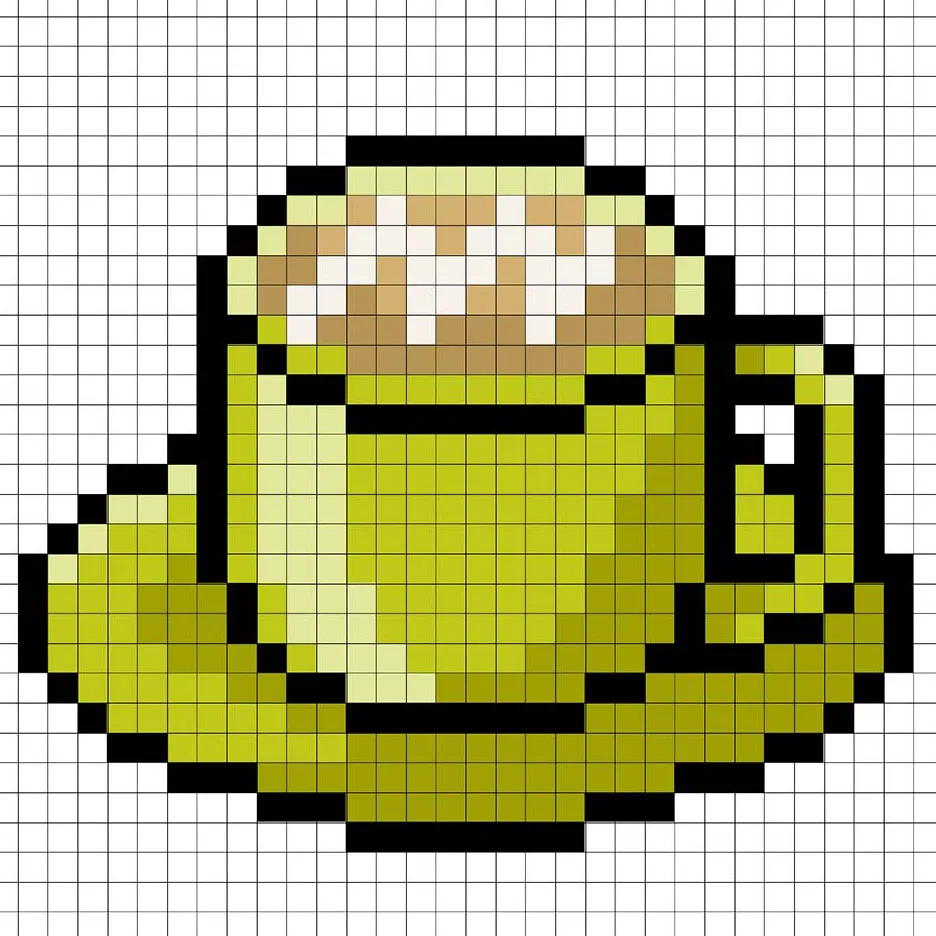 Ajouter des reflets à le latte en pixel art 8 bits