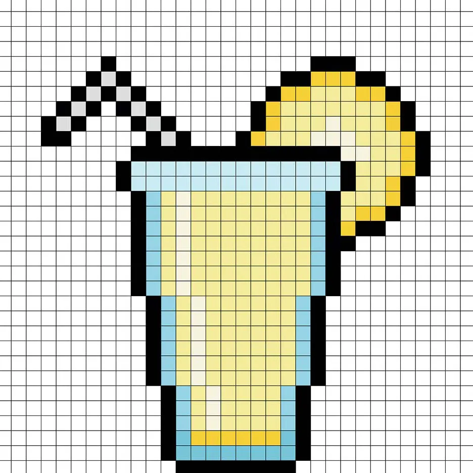 Agregando reflejos a la limonada en pixel art de 8 bits