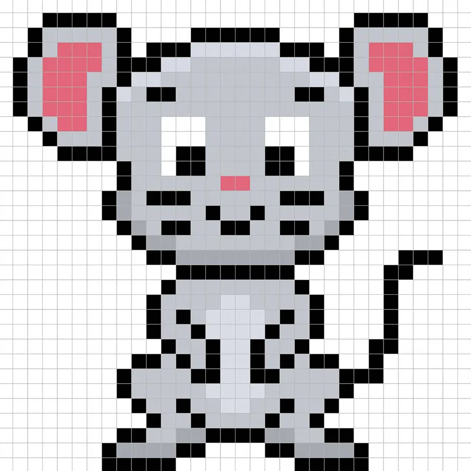 Añadiendo reflejos al ratón de pixel art de 8 bits