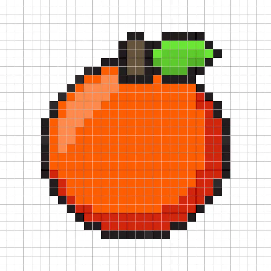 Añadiendo reflejos a las naranjas en pixel art de 8 bits