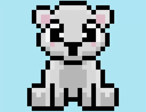 Cómo Dibujar un Oso Polar en Pixel Art