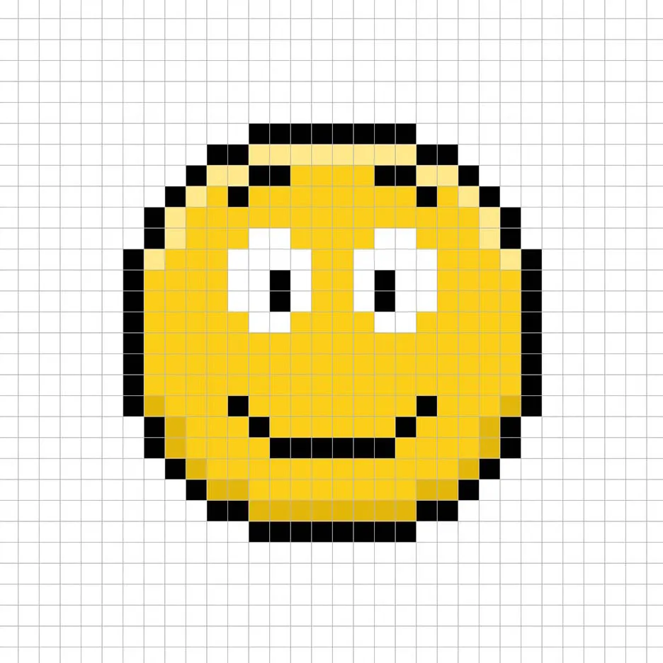 Adding highlights to the 8 bit pixel smiley