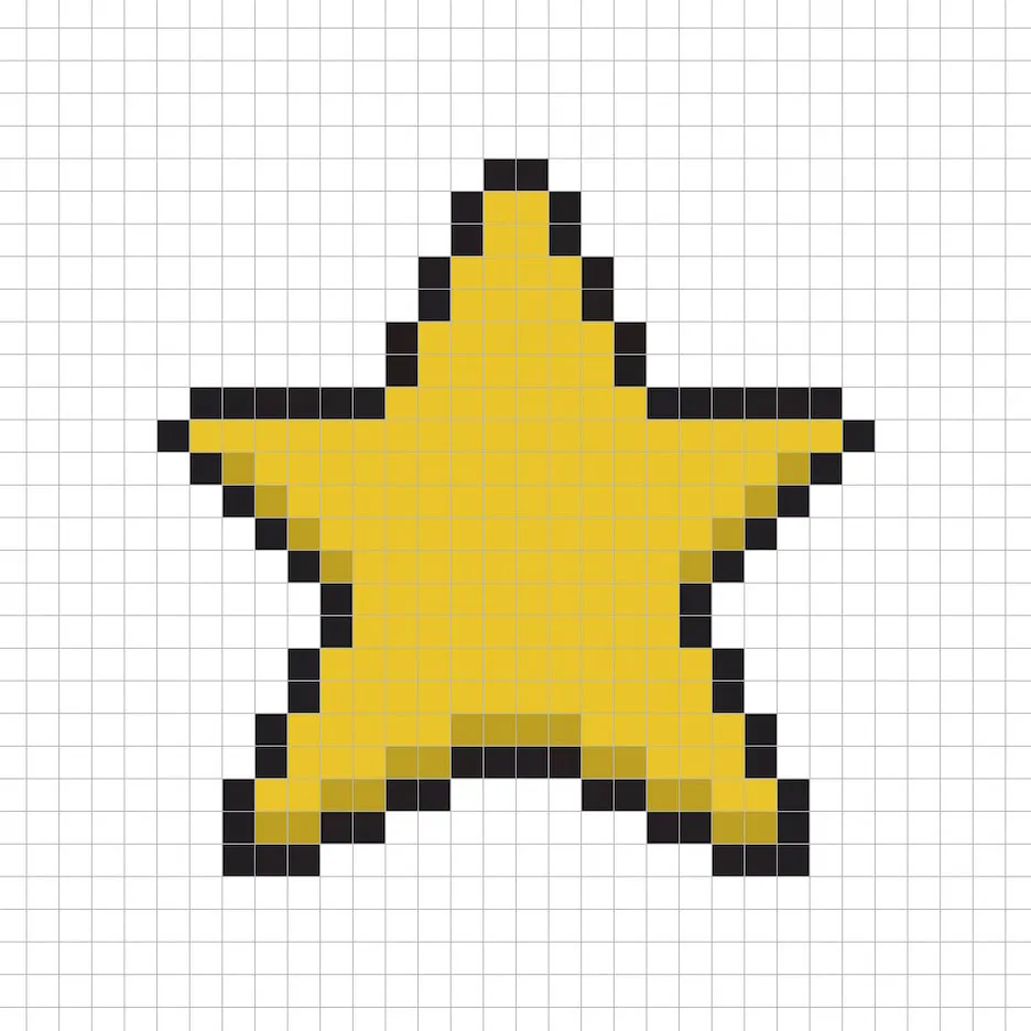 How to Make a Pixel Art Star - Mega Voxels