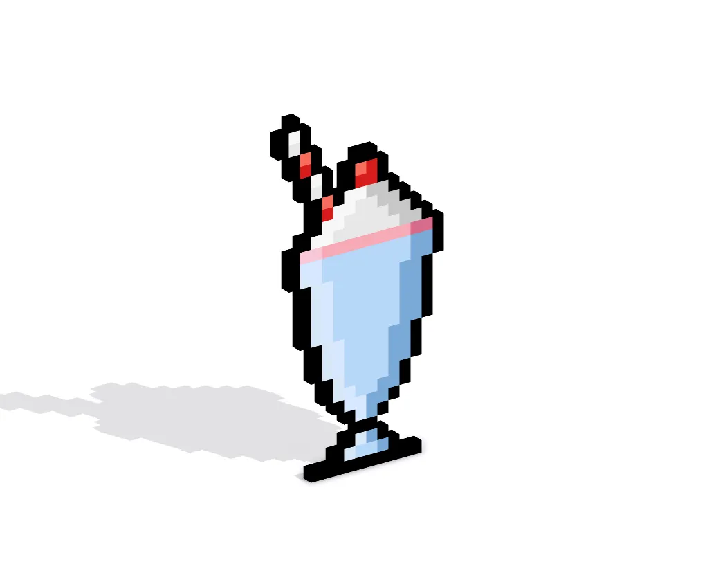 3D Pixel Art Shake