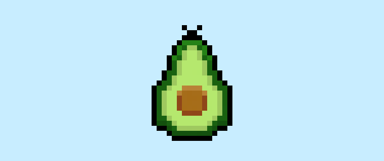 How to Make a Pixel Art Avocado for Beginners