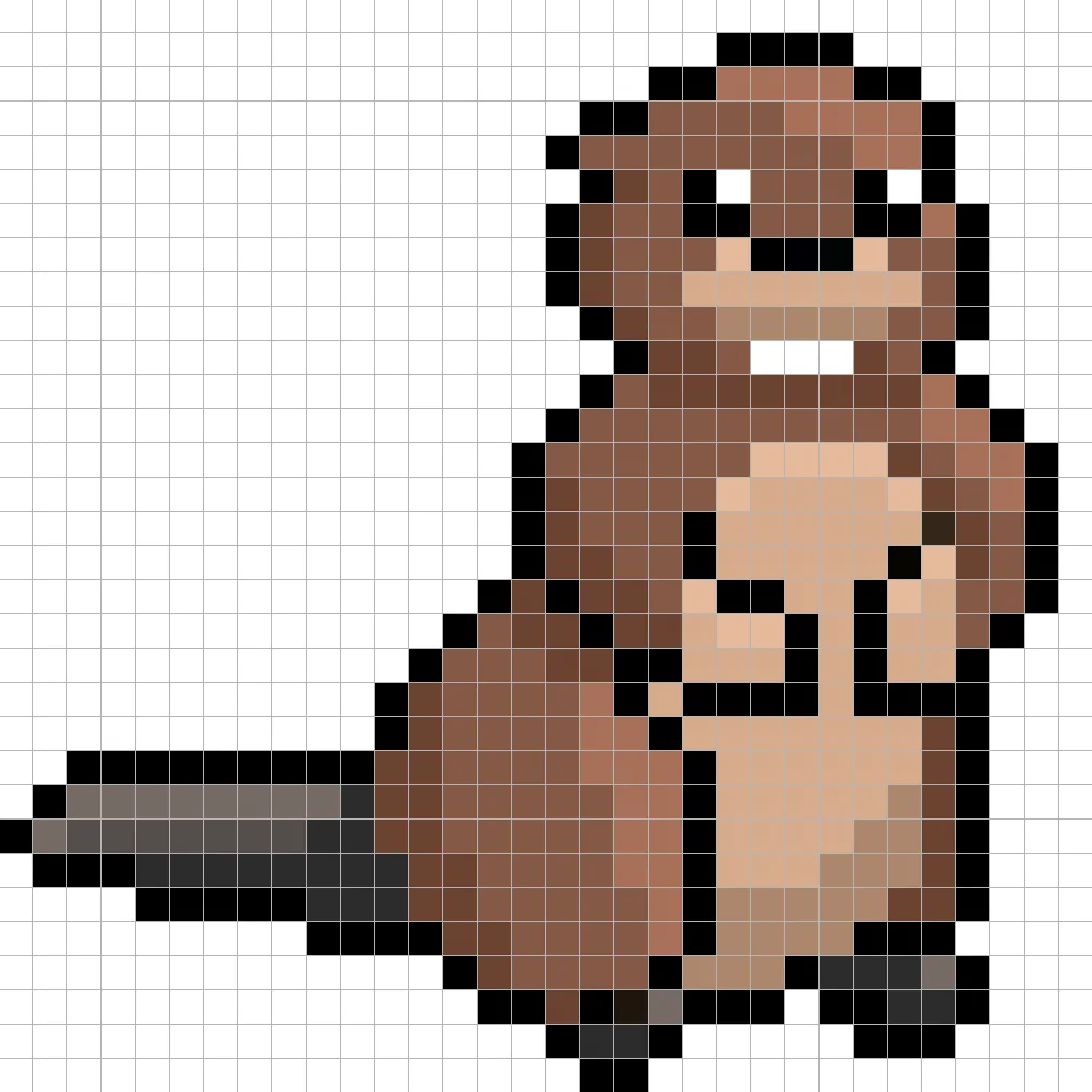 Adding highlights to the 8 bit pixel beaver