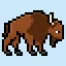 Pixel Art Buffalo