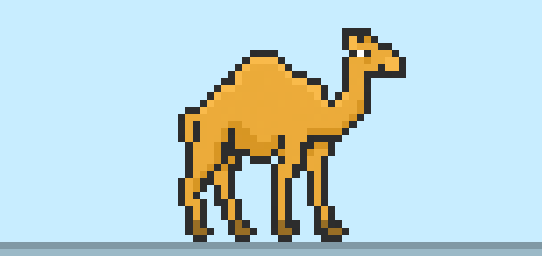 How to Make a Pixel Art Camel for Beginners