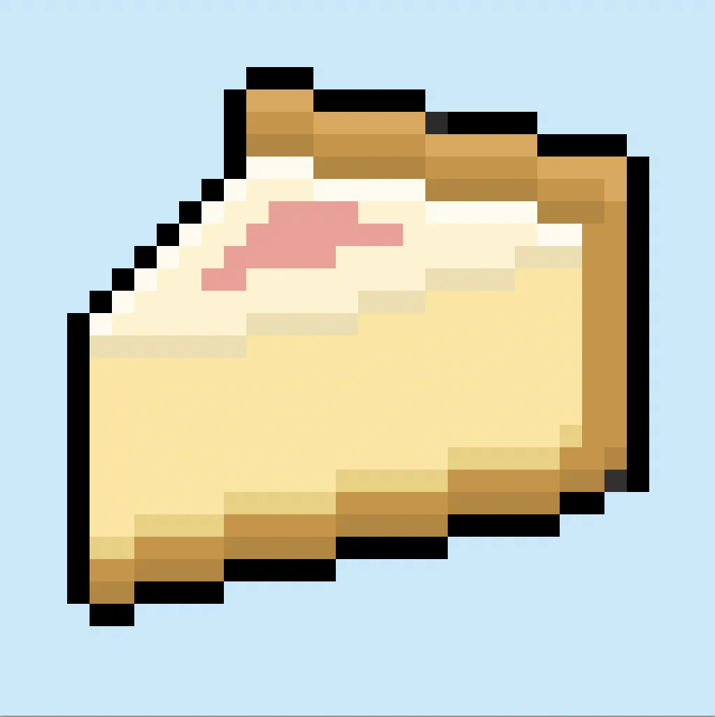 Pixel Art Cheesecake