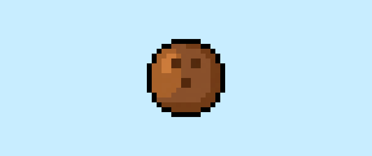 How to Make a Pixel Art Coconut for Beginners