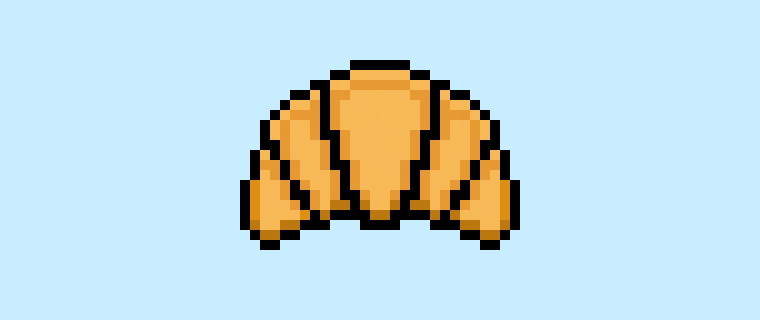 Comment faire un Croissant en Pixel Art pour les Débutants