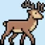 Pixel Art Deer