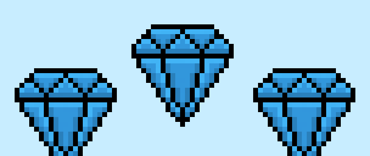 How to Make a Pixel Art Diamond for Beginners