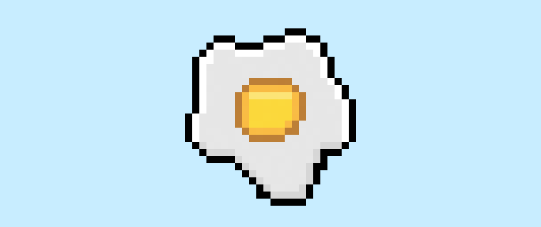 How to Make a Pixel Art Fried Egg for Beginners