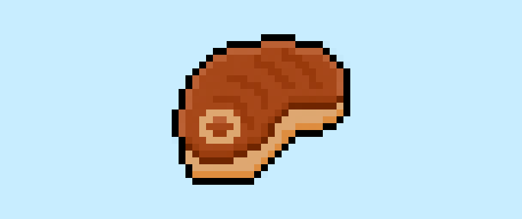 Cómo hacer un Bistec en Pixel Art para principiantes