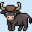 Pixel Art Baby Bull