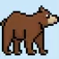 Pixel Art Brown Bear