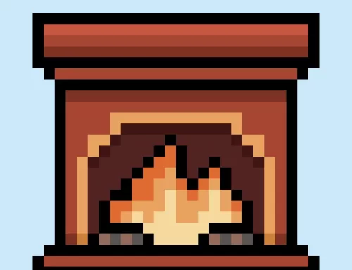 How to Make a Pixel Art Fireplace