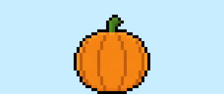 How to Make a Pixel Art Pumpkin for Beginners