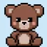 Pixel Art Teddy Bear