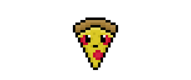 How to Draw a Kawaii Pizza Pixel Art for Beginners